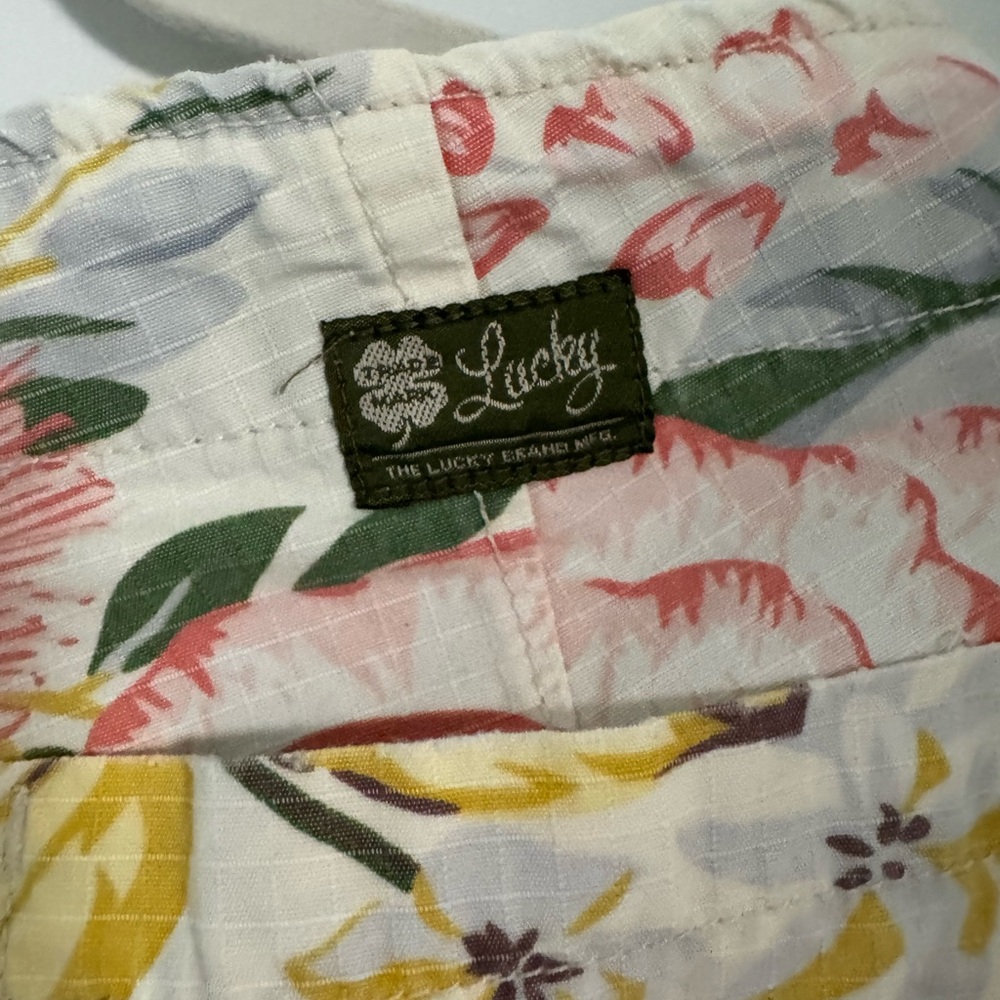 Lucky Brand Tropical Floral Print Capri Cargo Pants, Sz 12 - Picture 7 of 16